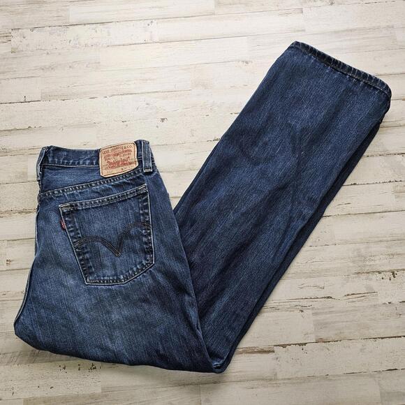 Levis Jeans Mens 36x34 (35*) 527 Low Rise Boot Fit Casual Denim Workwear Bootcut - Picture 1 of 10